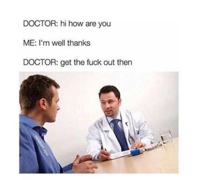 Doctor visit was short