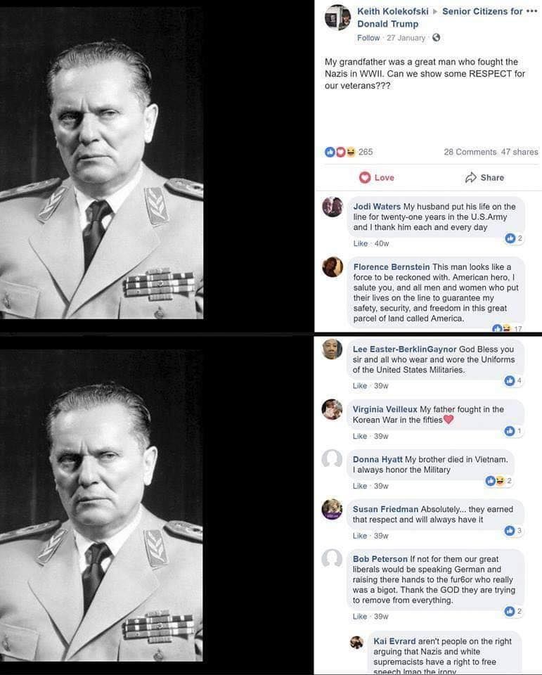 Old Josip fought in WW2...