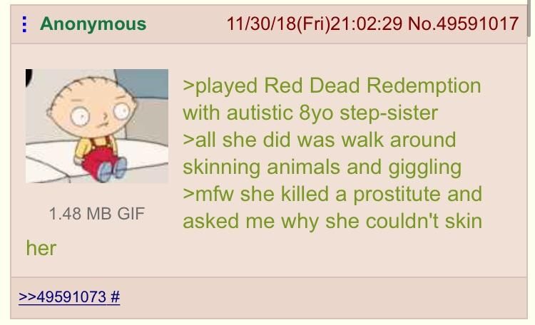Anon watches his step-sister play