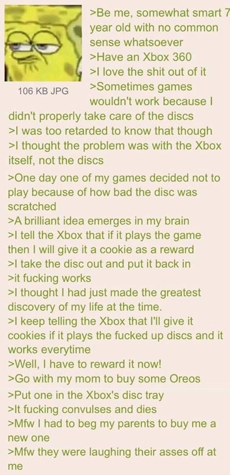 Anon plays with his xbox