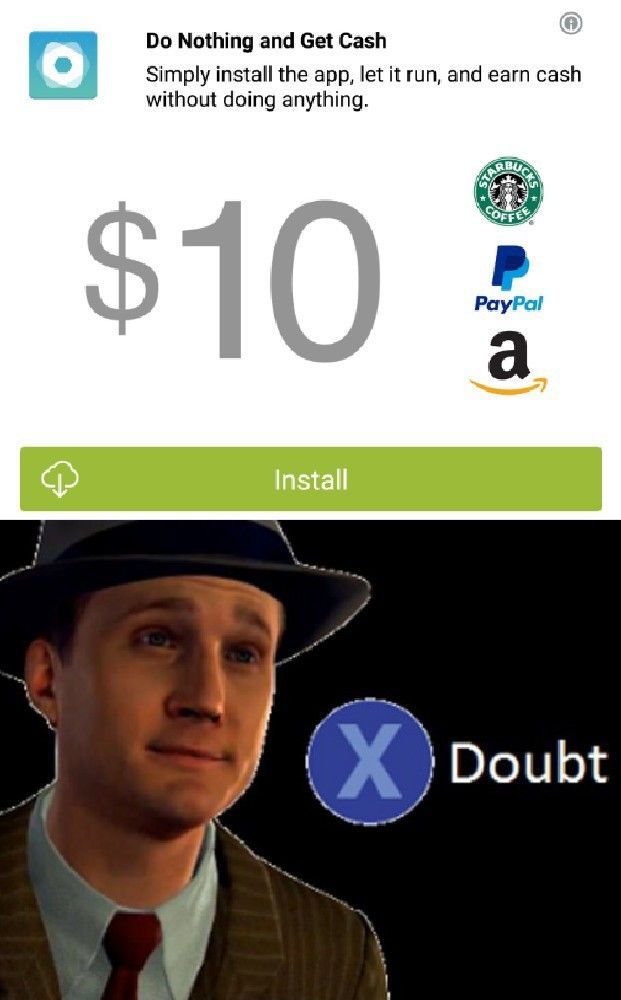 It's true, he does nothing and earns cash by selling this app