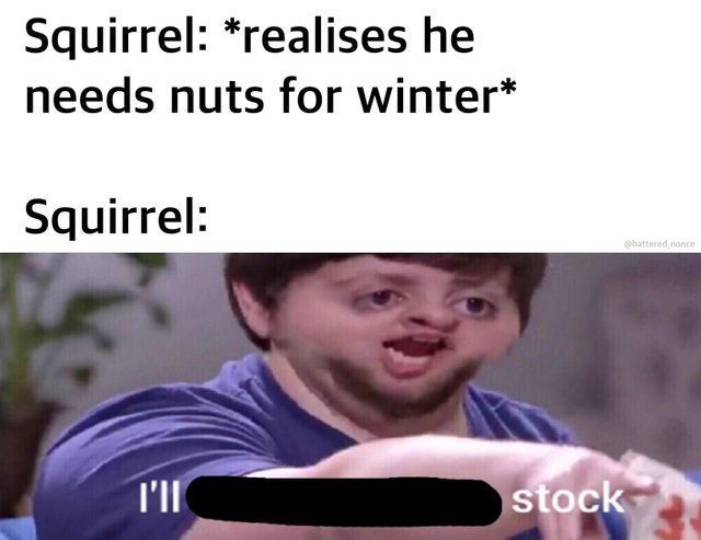 This pleases the nut