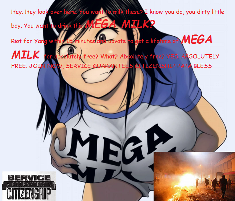 Riot for MEGA MILK i mean yang
