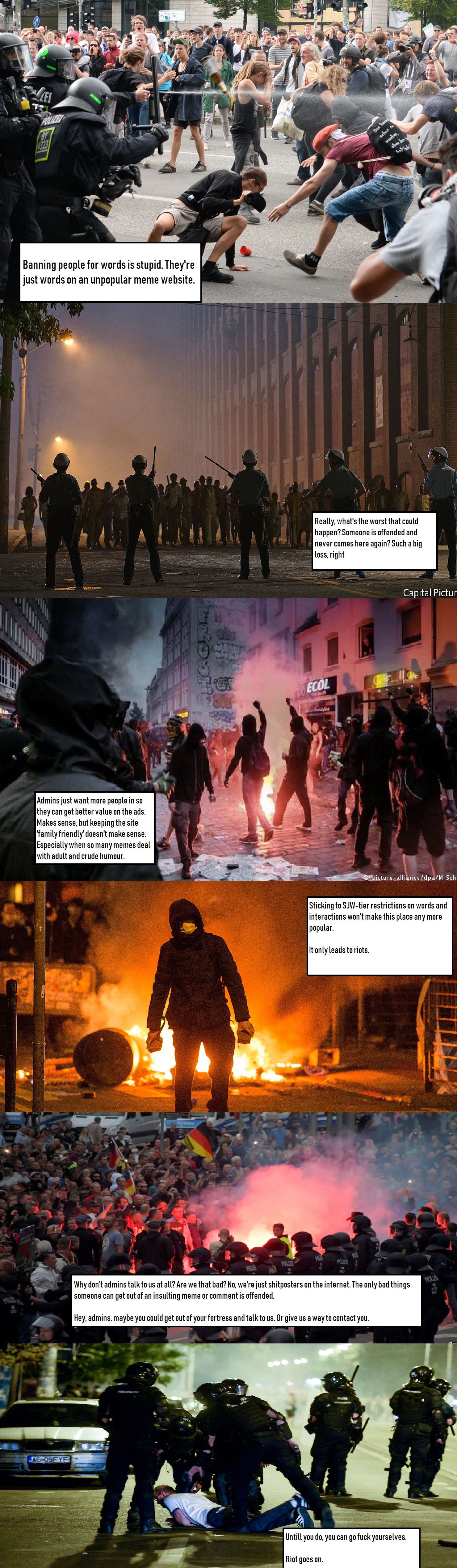 I pulled most of it out my ass. But i do mean it. RIOT