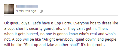 Foolproof cop party