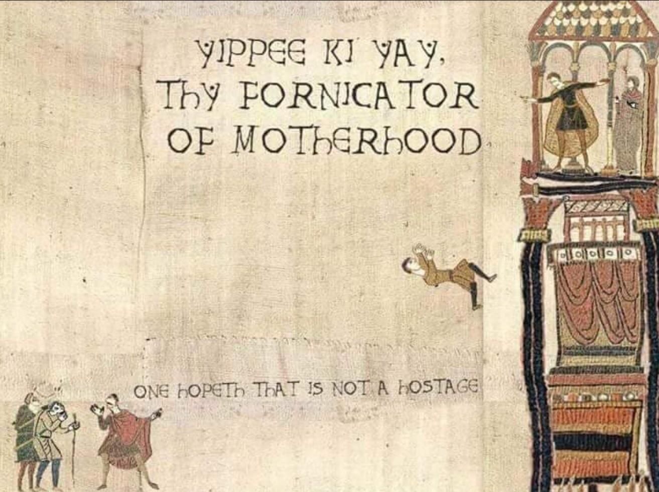 Found in an English holiday tapestry from the Middle Ages