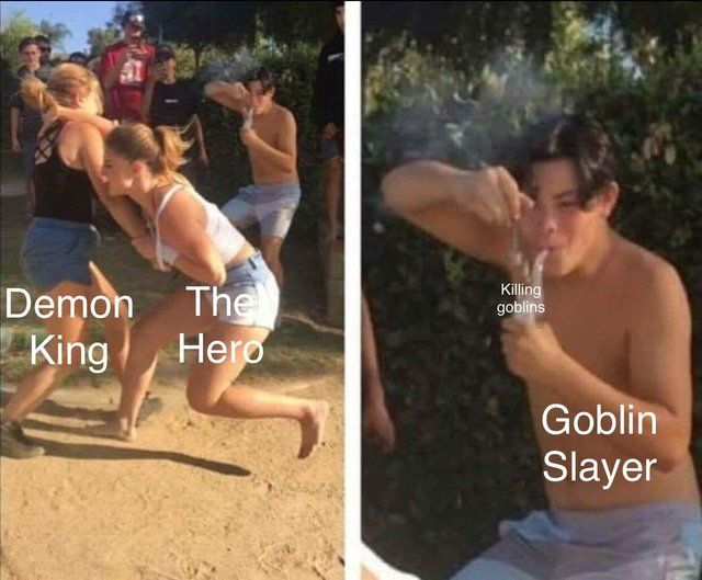 The entire plot of Goblin Slayer is just a side quest