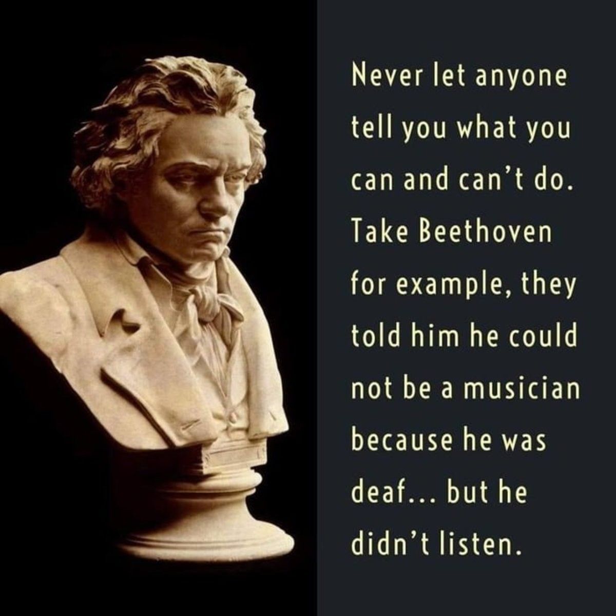 Be like Beethoven