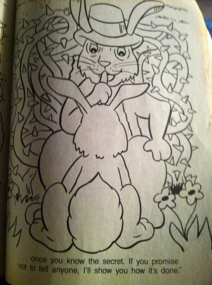 Was working with my daughter on an old coloring book when...