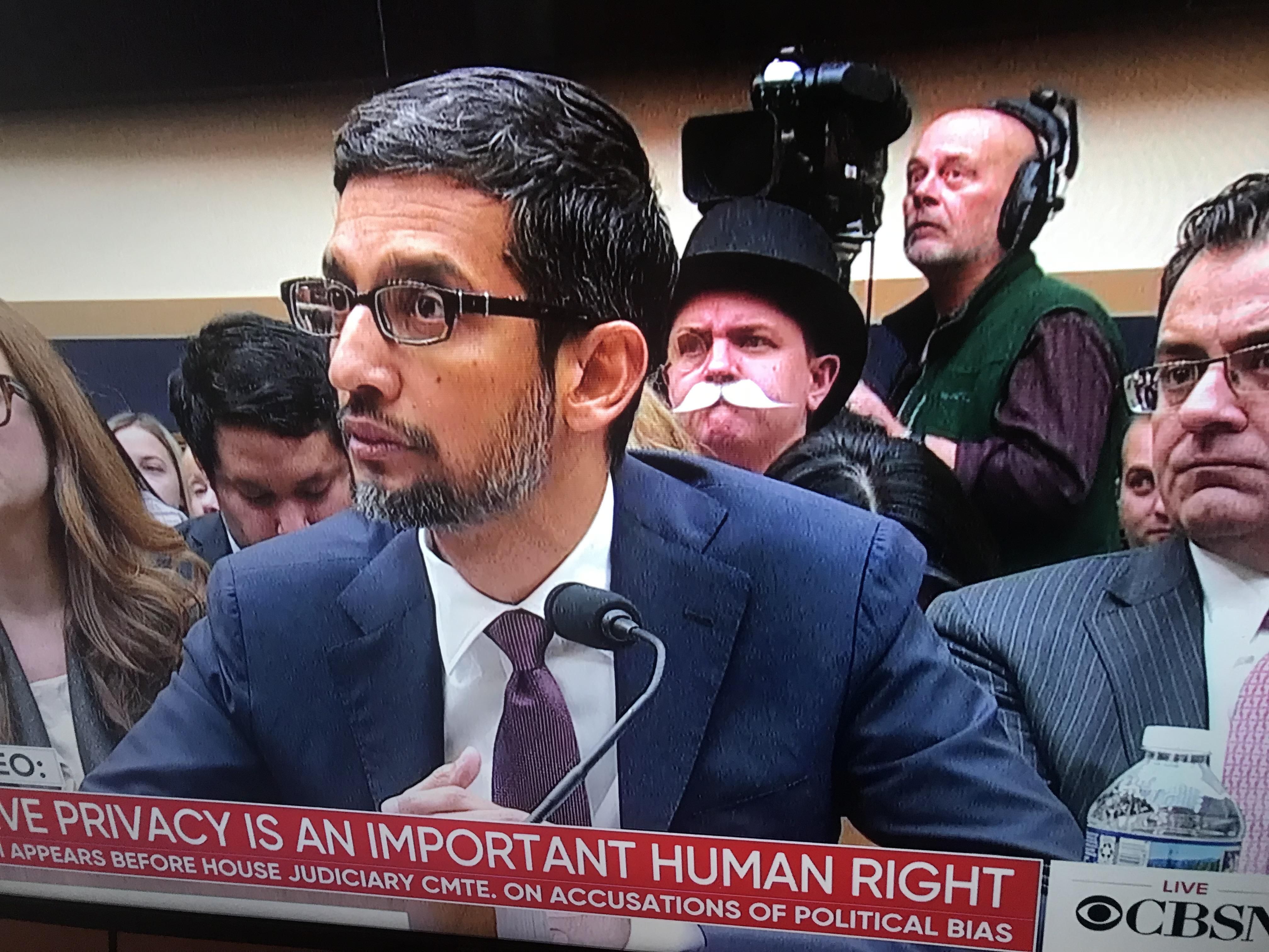 This guy in back at the Google CEO deposition.
