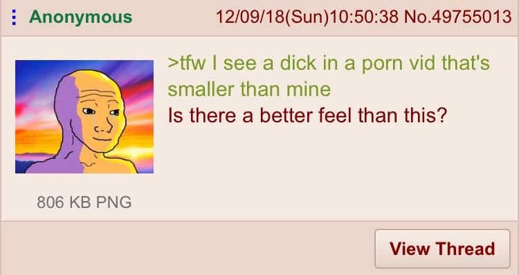 Anon got the small PP