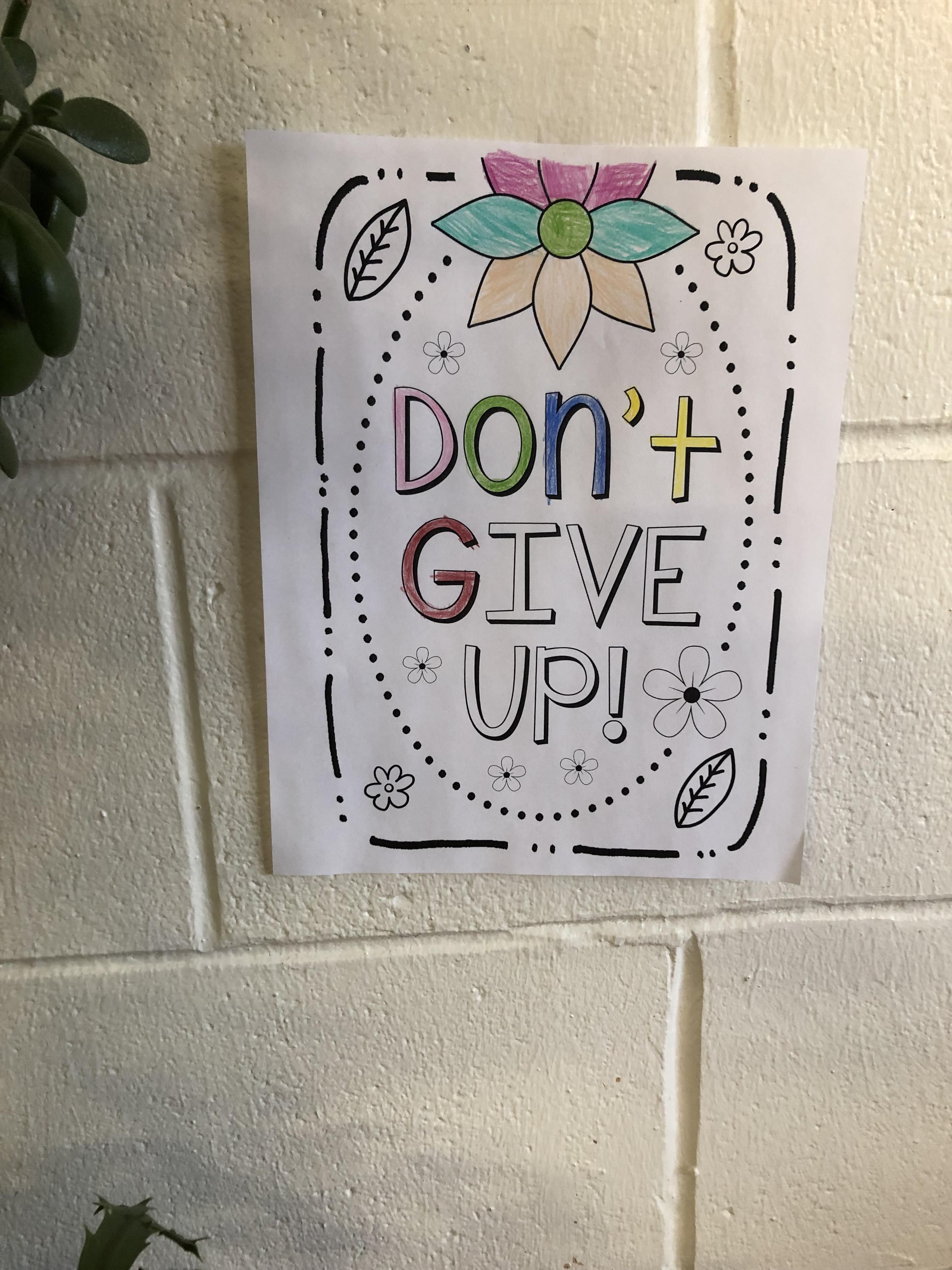 This sign in my kid’s elementary school fills me with nihilistic joy.