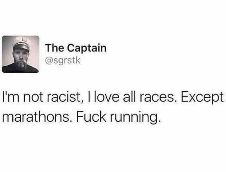 You racist...