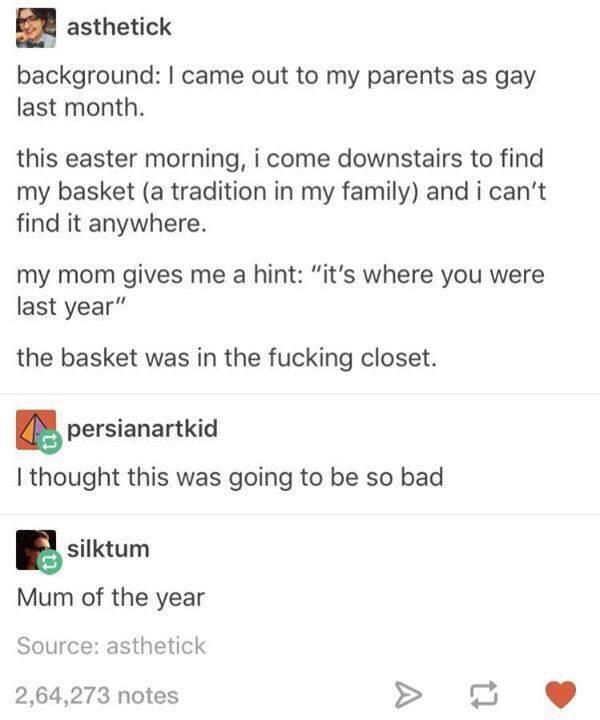 In the closet