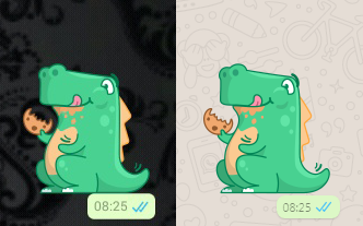 Mom told me not to send the "dragon eating little girl" sticker again.