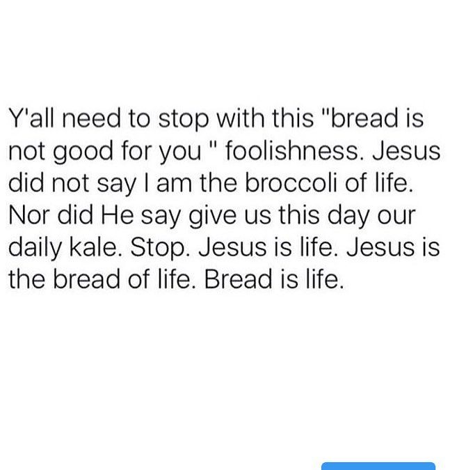 Jesus is the bread of life