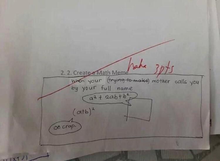 The teacher get it.