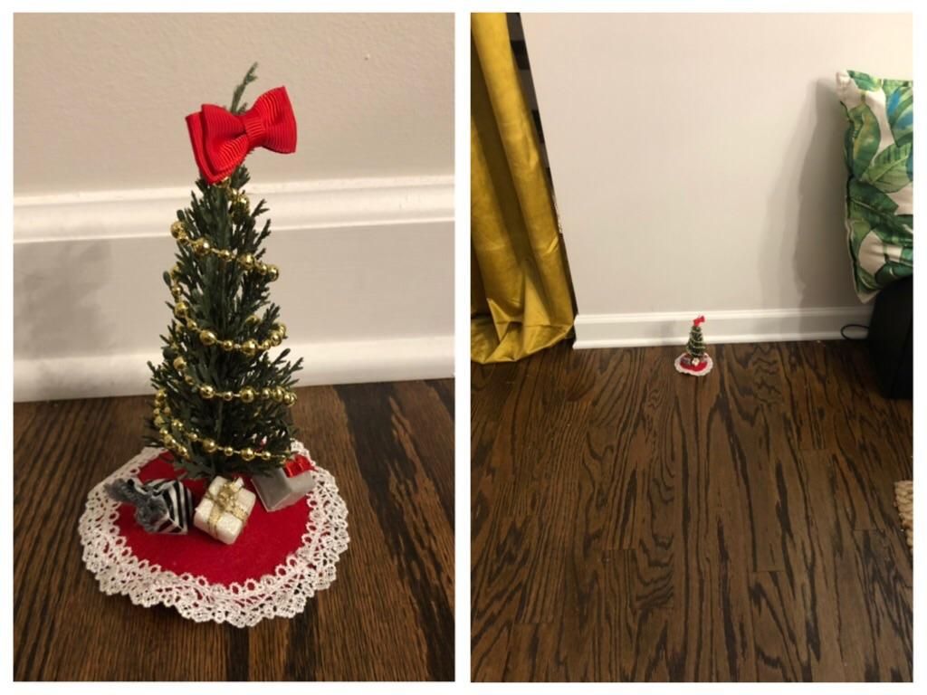 Didn’t have space for a proper tree, but I made up for it in holiday spirit