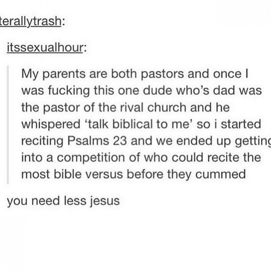 Talk biblical to me