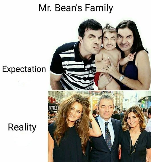 Reality is often disappointing
