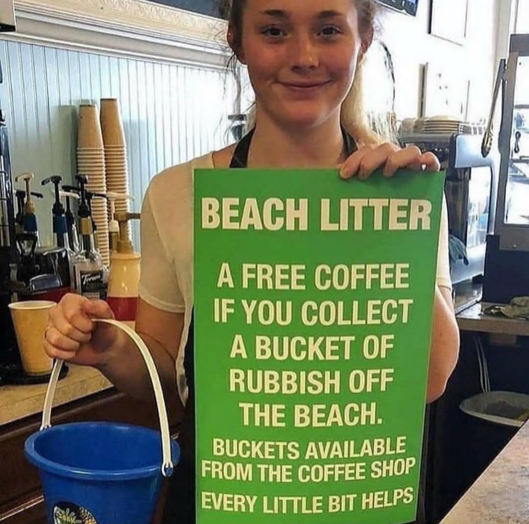 Love this idea, btw do not litter on beach! ?✖️