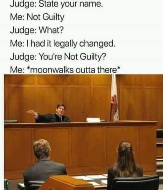 Not guilty.