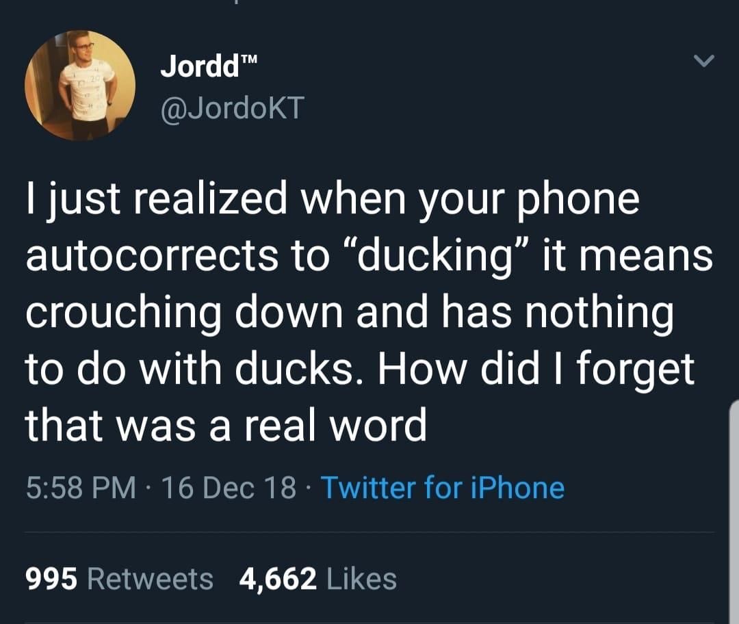 “ducking”