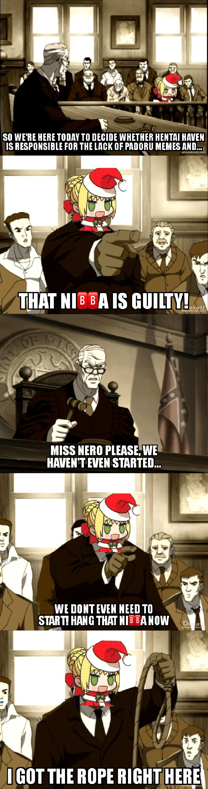 Calm down, Nero. Don't make a ruckus!
