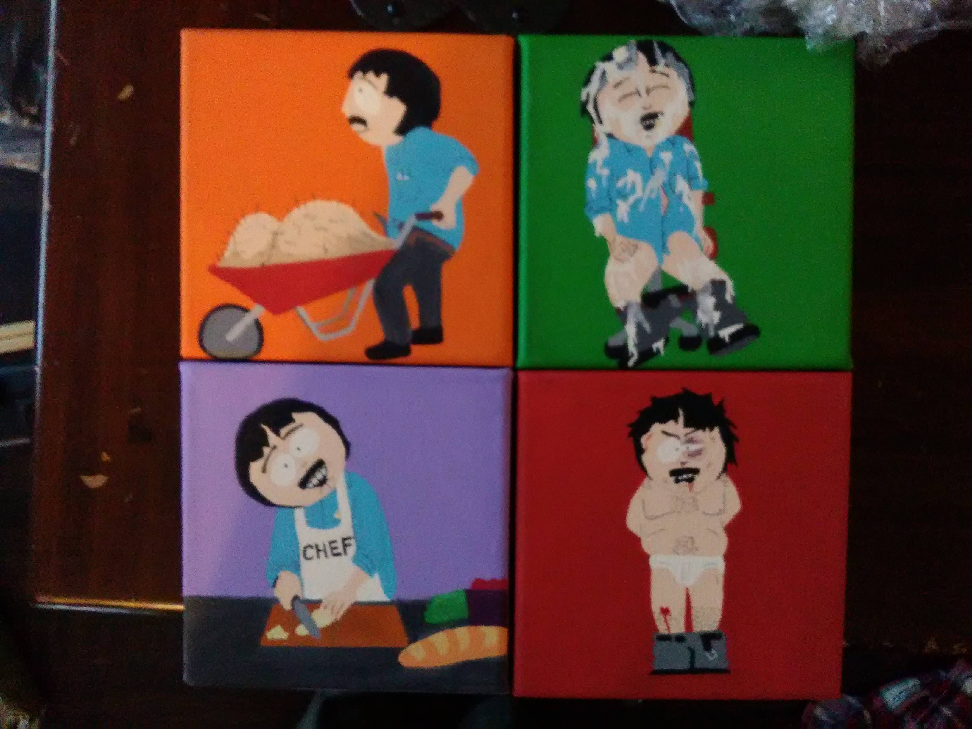 I gave my brothers paintings of Randy Marsh for Christmas.