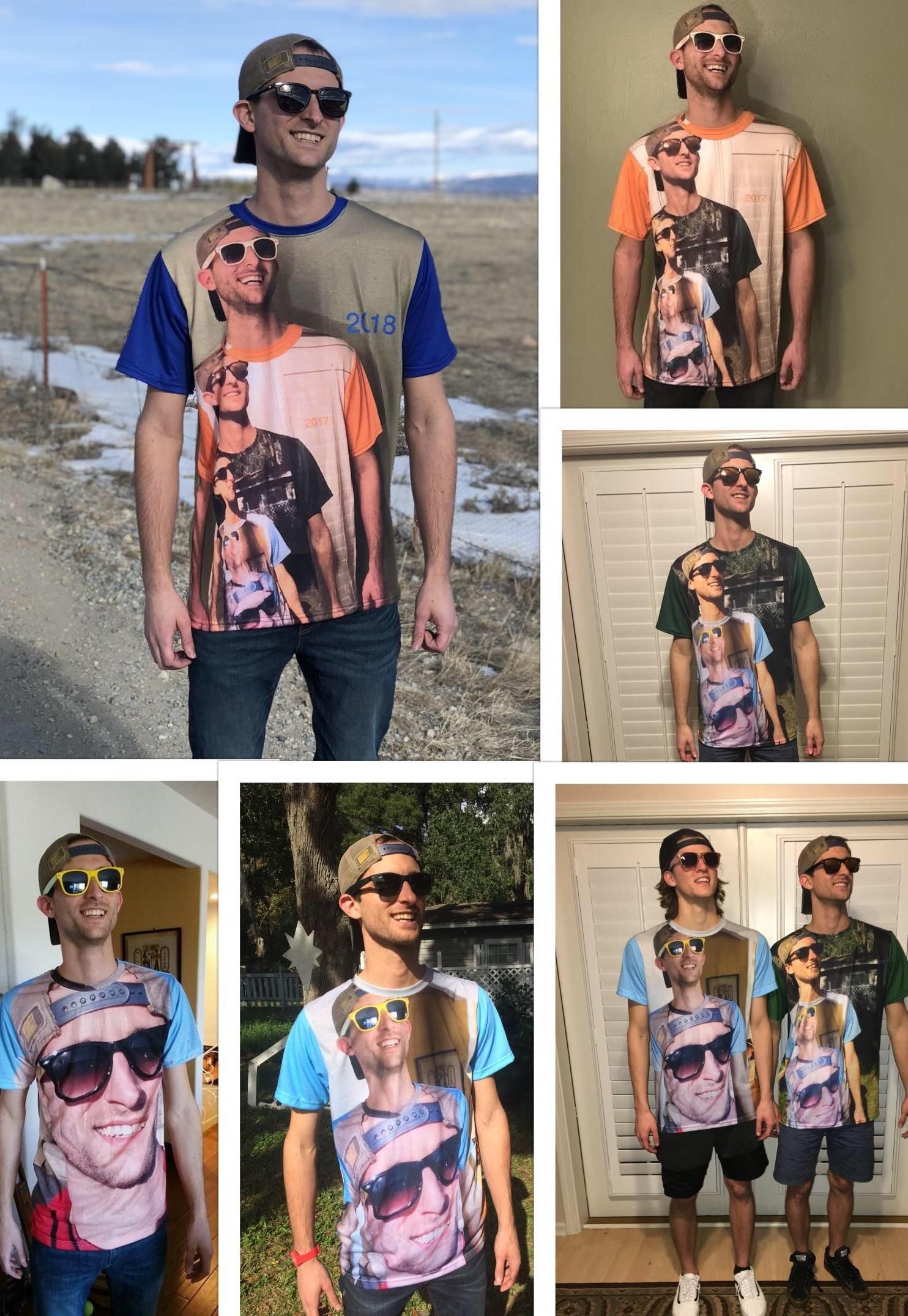 "Shirtception" - my favorite gift every year from my brother. We're now at level 5.