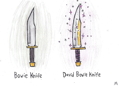 The different Bowie knives