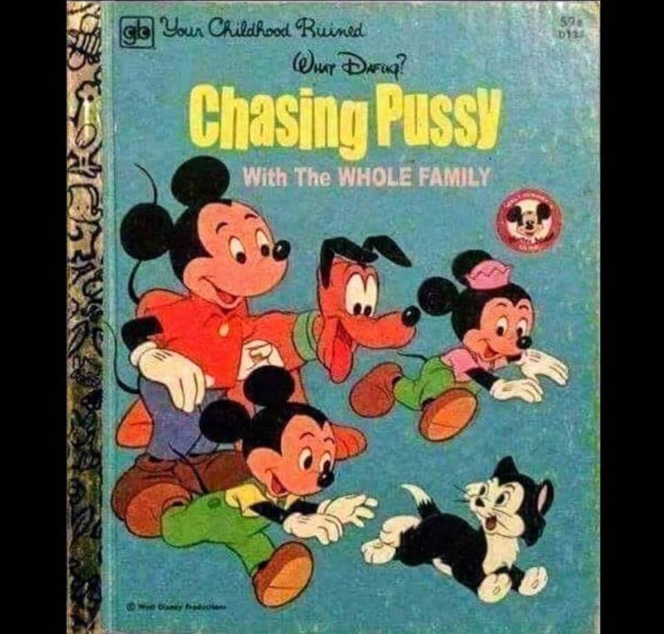 When “chasing puss” means exactly that