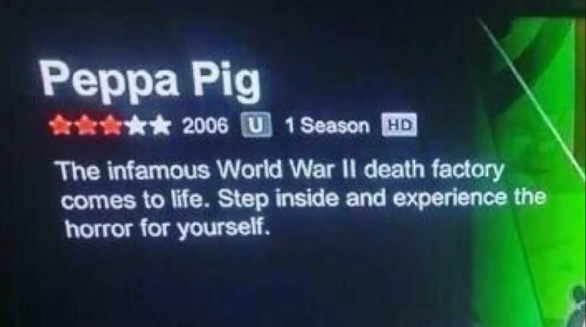 Wow Peppa Pig, chill out