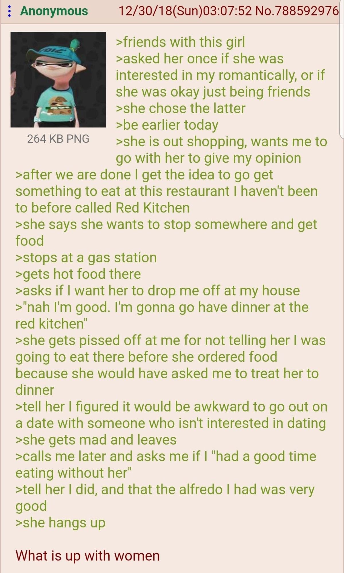 Anon talks to a girl