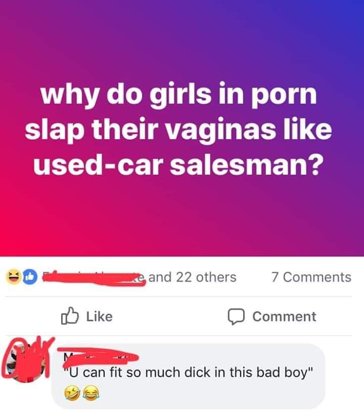 She's not a Porn Star, She's a Vagina Salesman.