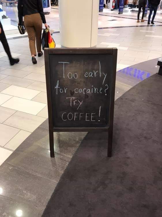 Coffee is good too...
