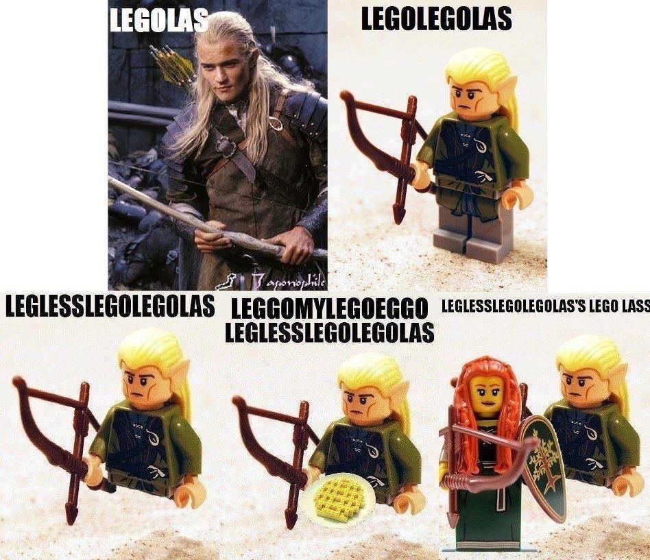 I am Lego Legolas from the Woodland Realm