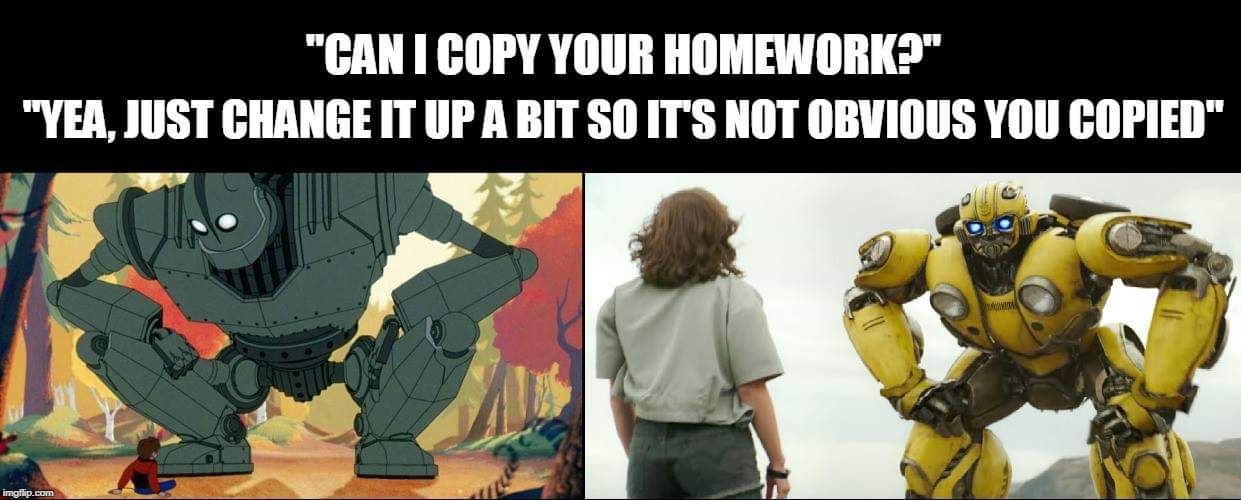 Can I copy your homwork?