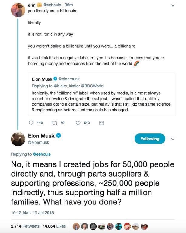 When you get owned by Elon Musk!!!