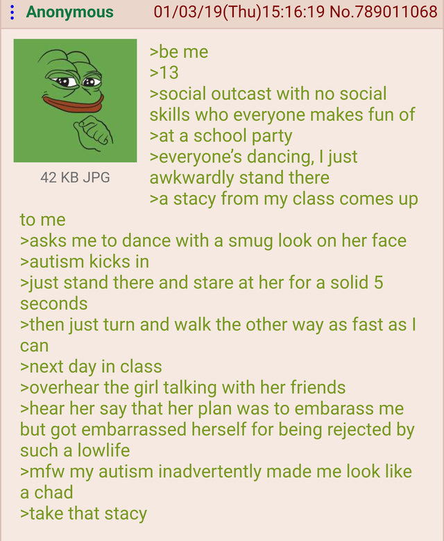 Anon is a low level chad