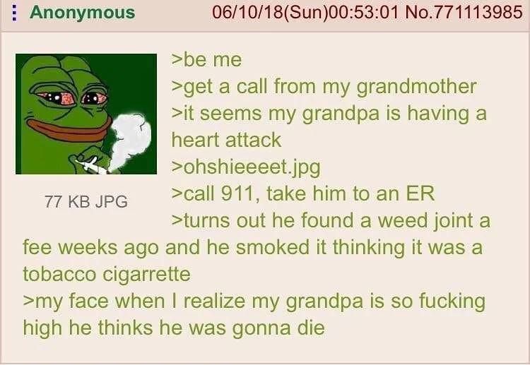 Anon helps his grandpa