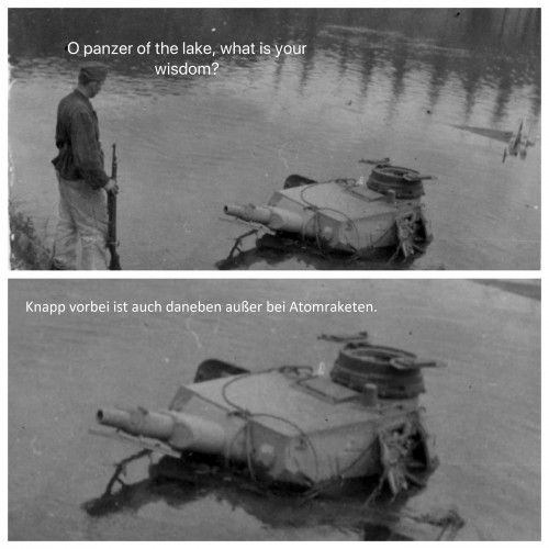 Looks at my Flammenwerfer. It werfs flammen.