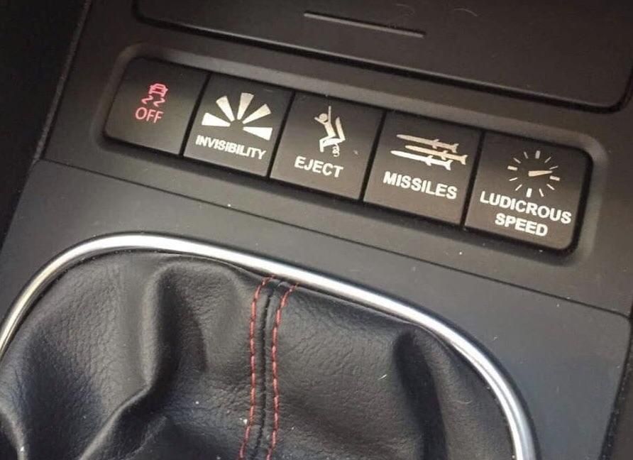 When you customize the blank buttons in your car!!!