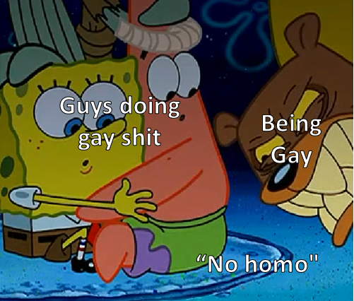 its not gay shit then