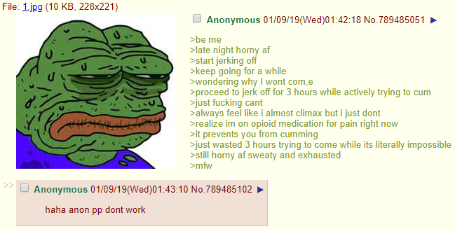 Anon has a PP problem.