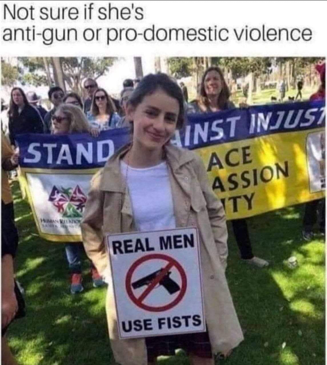 Real men hit their wives and don't shoot them