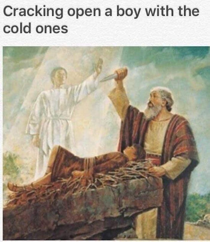 Having a big party with mah main boy god