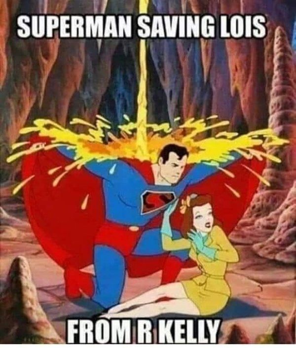 Superman saving the day