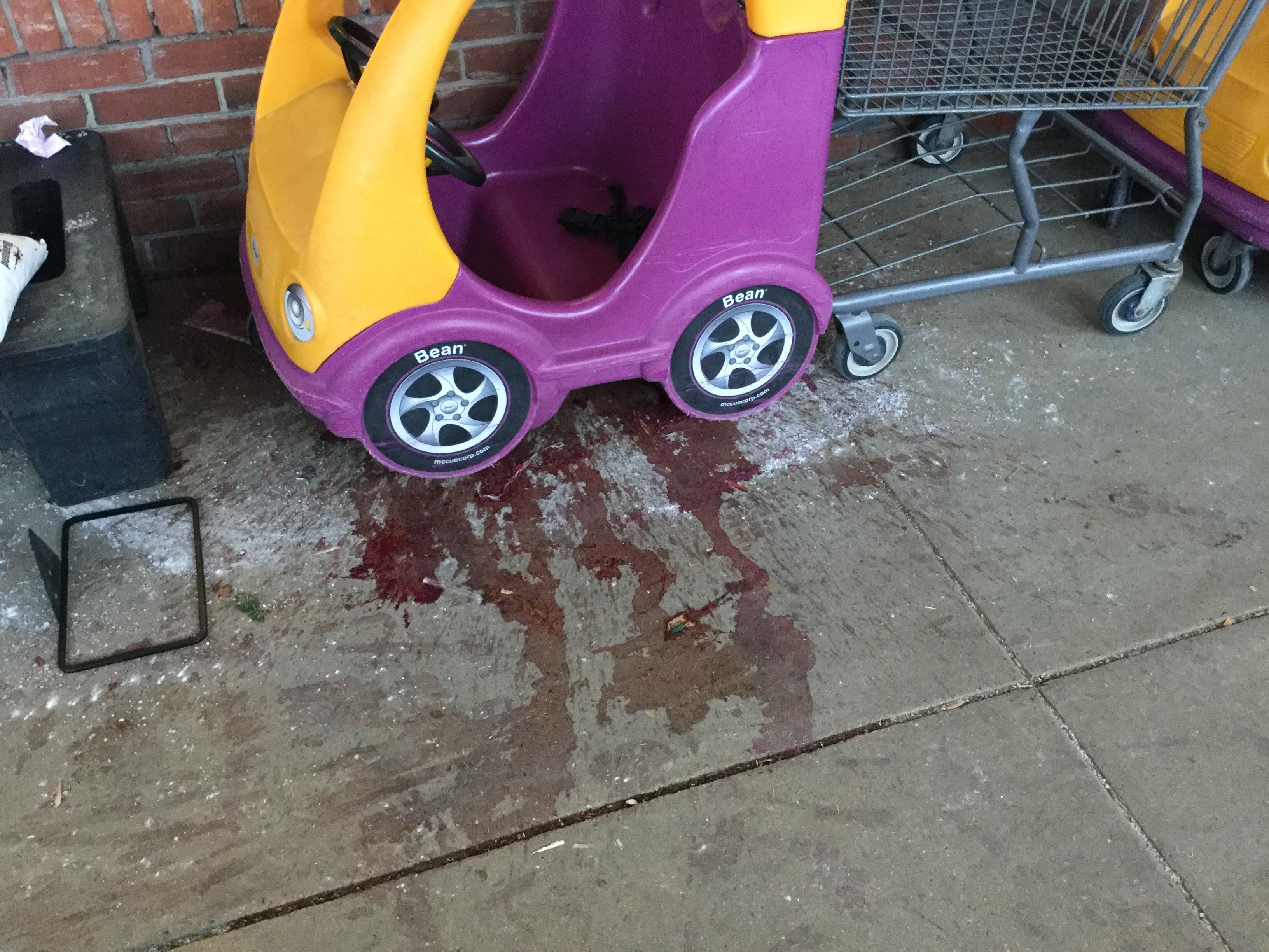 Looks like someone ran over a toddler