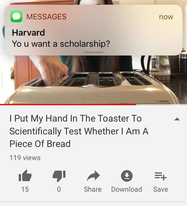 Turns out I'm not a piece of bread